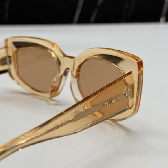 NEW CL40277F 42J CELINE SUNGLASSES ORANGE BROWN WOMEN EYEWEAR CELINE - Picture 9 of 13